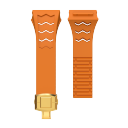 orange strap+golden clasp