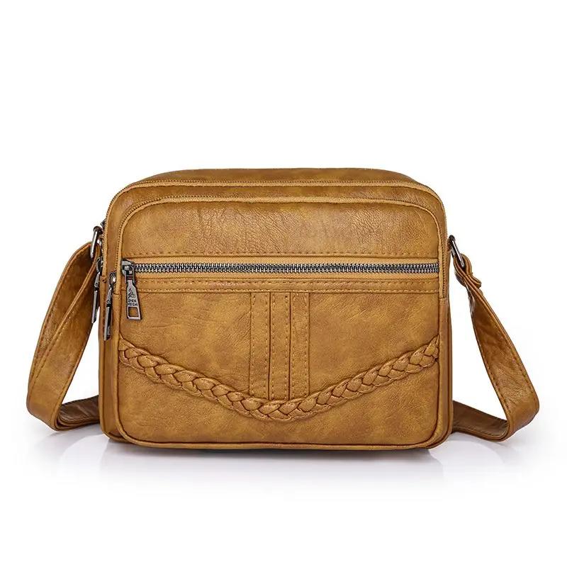 💖 Taška přes rameno z měkkého hovězího materiálu