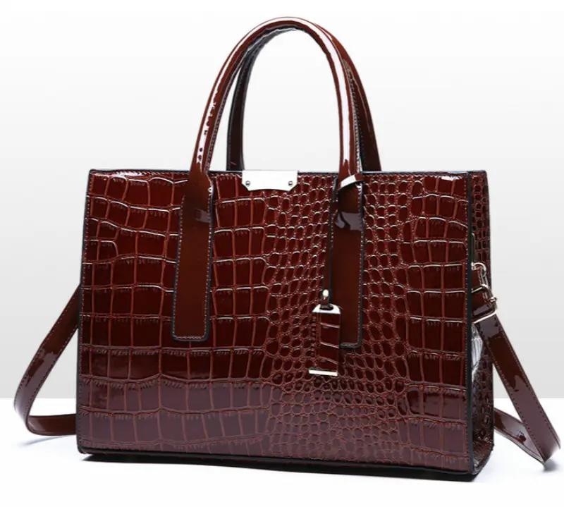 Nová multifunkční kabelka s krokodýlím vzorem, taška přes rameno