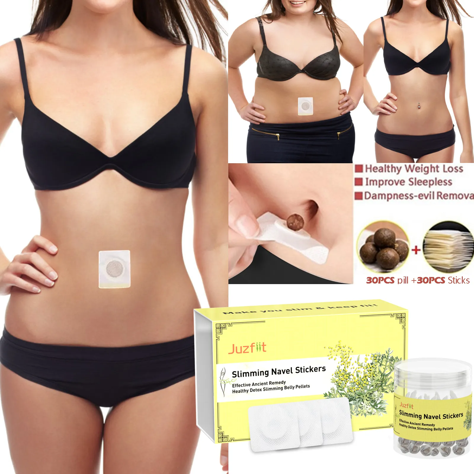 Effective Ancient Remedy Healthy Detox Slimming Belly Pellets