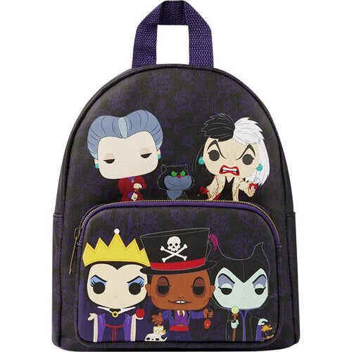 Loungefly Disney Villain Print Mini Backpack