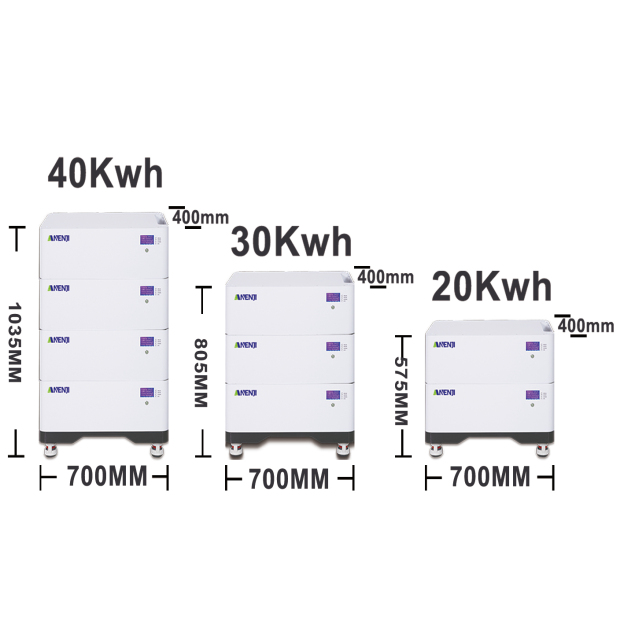 ANENJI 51.2V 200AH LiFePO4 10Kwh/20kwh/30kwh/40kwh Stackable Battery Built-in BMS-ANENJI