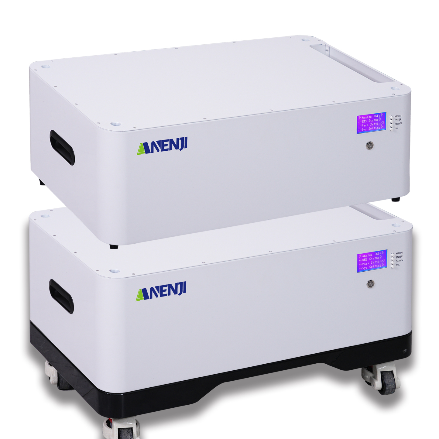 ANENJI 51.2V 200AH LiFePO4 10Kwh/20kwh/30kwh/40kwh Stackable Battery Built-in BMS-ANENJI