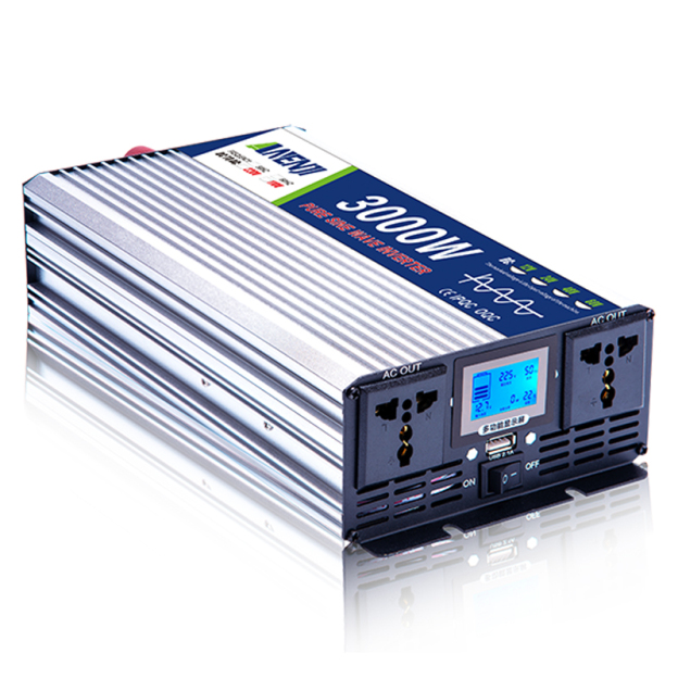 ANENJI Pure Sine Wave Inverter DC 3000W 12V 24V 48V AC 220Vac Power 3000W Car Inverter Converte with LED Display-ANENJI
