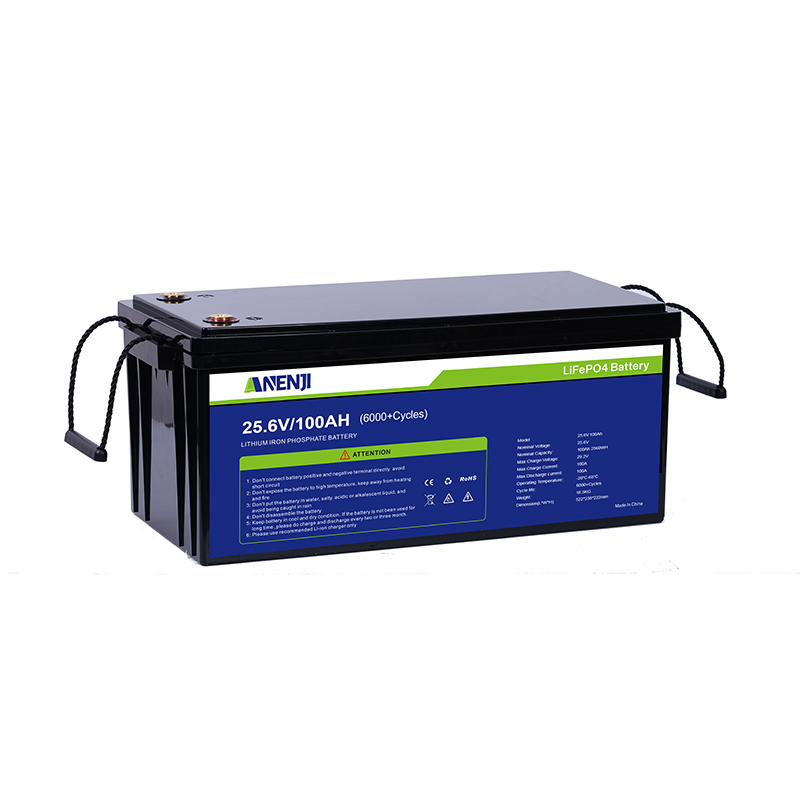 ANENJI 24V 100AH LiFePO4 Battery Builtin Smart BMS 6000+ Deep Cycles