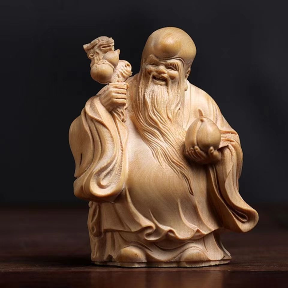 chinese arborvitae wood carving longevity 0508
