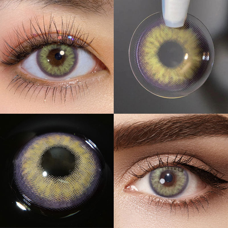 Unibling Diamond Aqua Colored Contacts (Yearly)-unibling