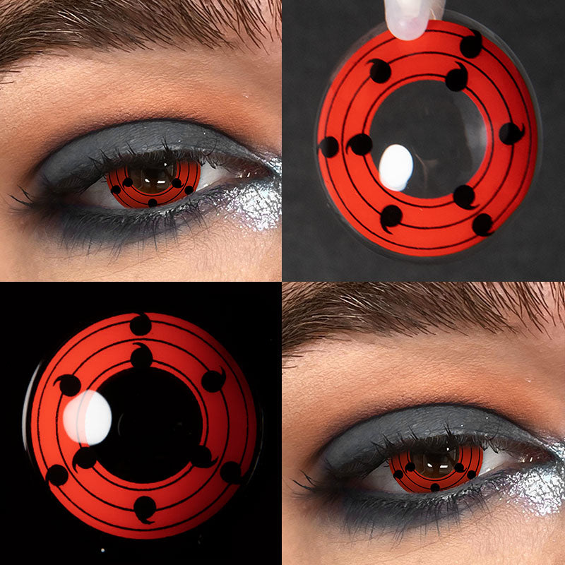 Unibling Naruto Ōtsutsuki Kaguya's Rinnesharingan Cosplay Contacts (Yearly)-unibling