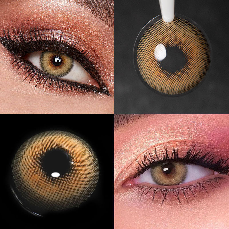 Unibling Firework Brown Colored Contacts (Yearly)-unibling