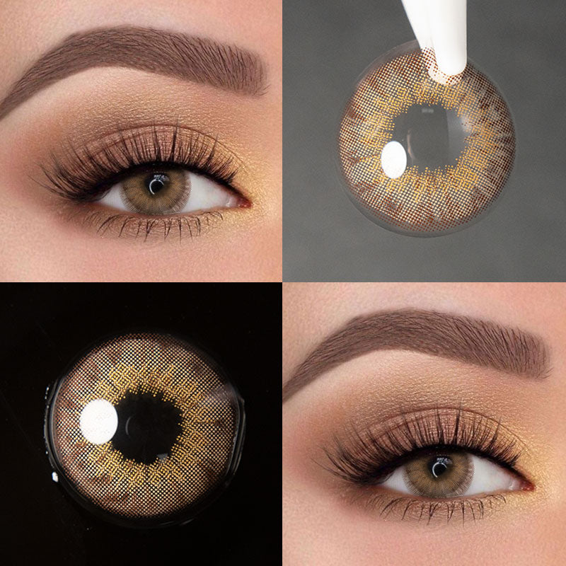Unibling Barbie Brown Colored Contacts (Yearly)-unibling