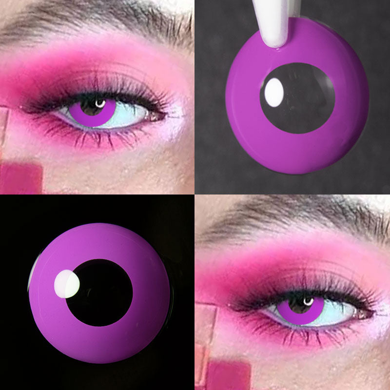 Unibling Grey Violet Block Colored Contacts-unibling