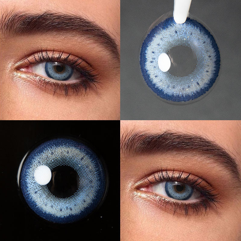 Unibling Klein Blue Colored Contacts (Yearly)-unibling