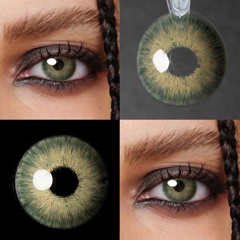 Unibling Jupiter Green Colored Contacts (Yearly)-unibling