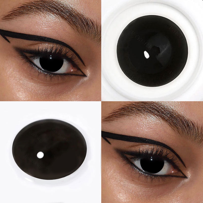 Unibling Black Out Colored Contacts (Yearly)-unibling