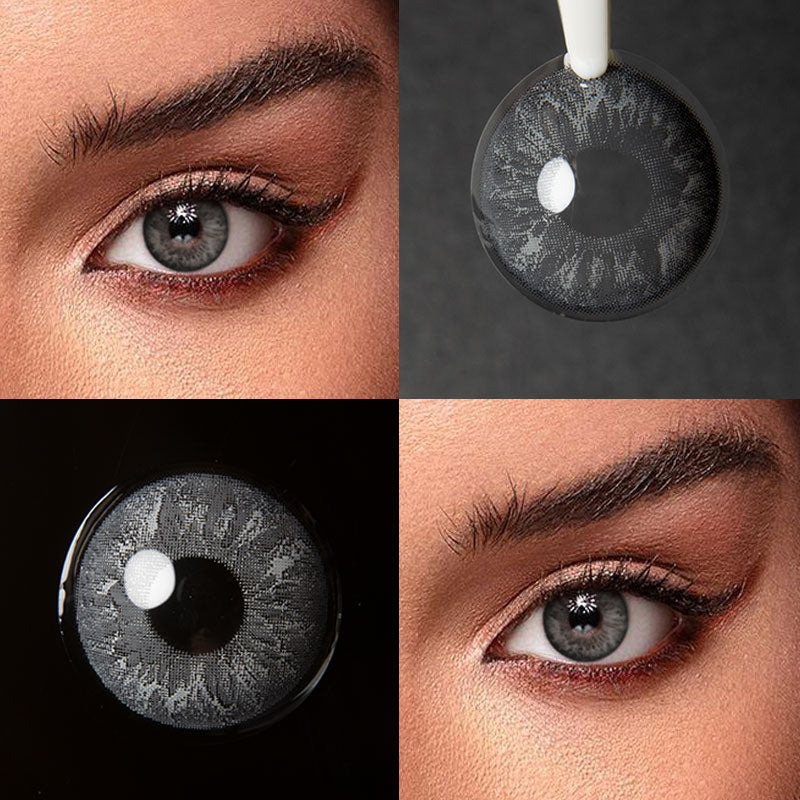 Unibling Marble Black Colored Contacts (Yearly)-unibling