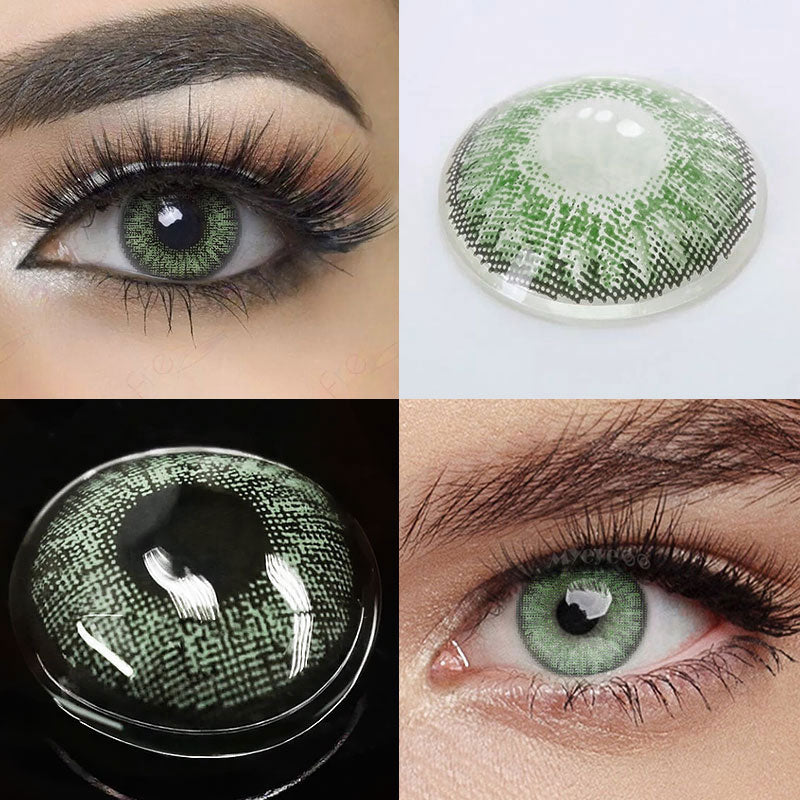 Unibling Pure Green Colored Contacts (Yearly)-unibling