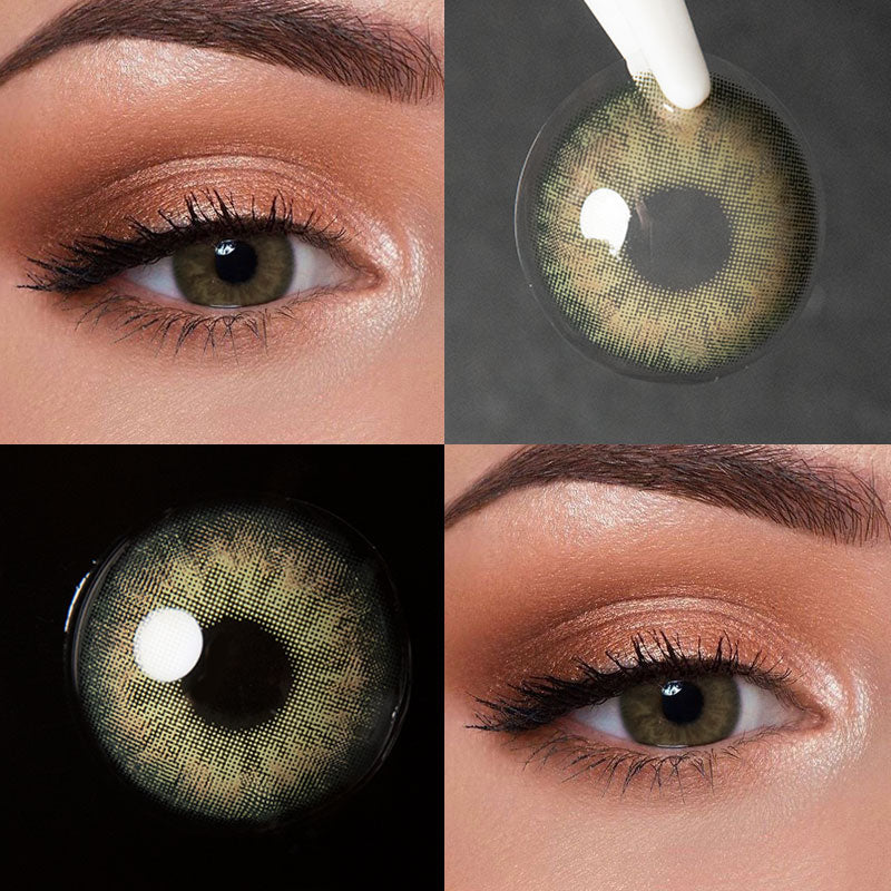 Unibling Cookie Green Colored Contacts (Yearly)-unibling