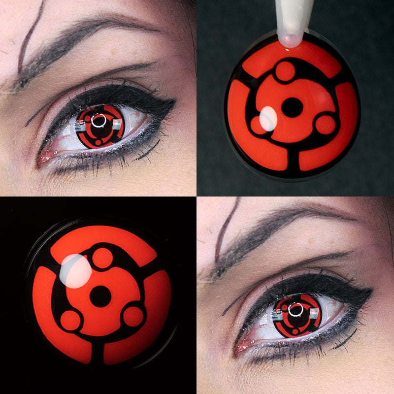 Unibling Madara's Eternal Mangekyou Sharingan Cosplay Contacts (Yearly)-unibling