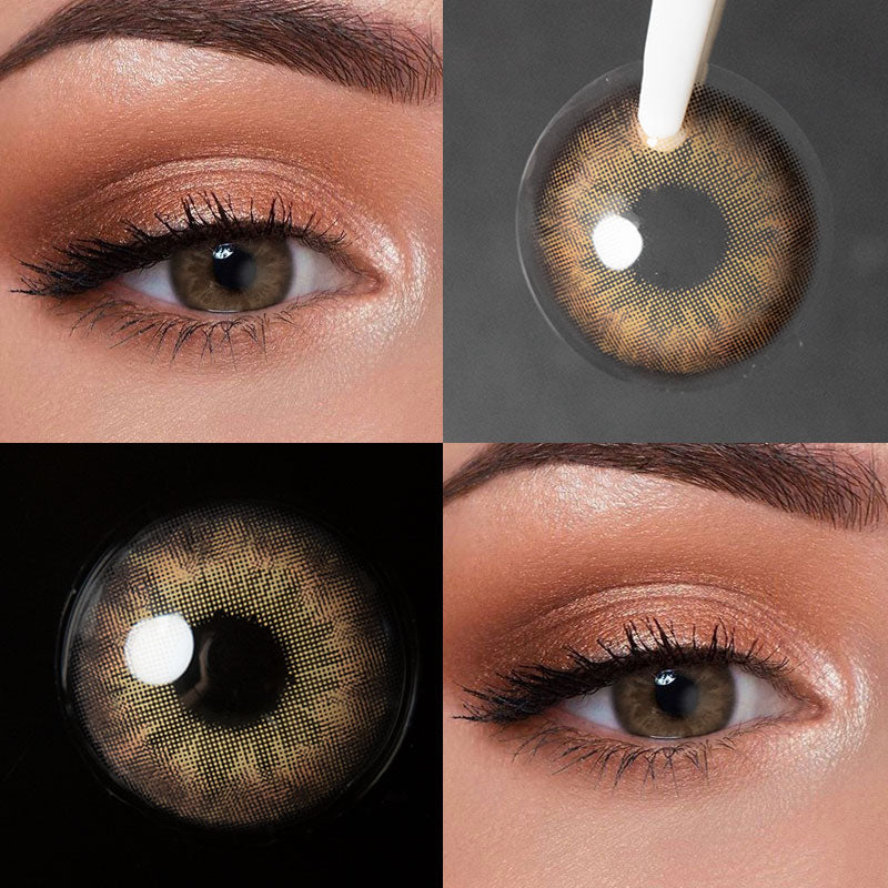 Unibling Cookie Brown Colored Contacts (Yearly)-unibling