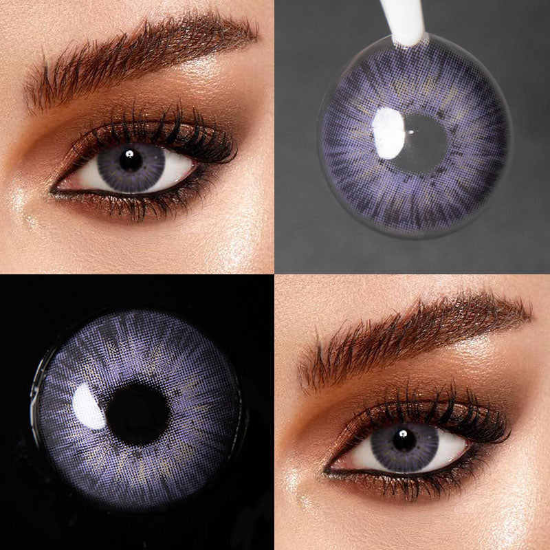 Unibling New York III Violet Colored Contacts (Yearly)-unibling