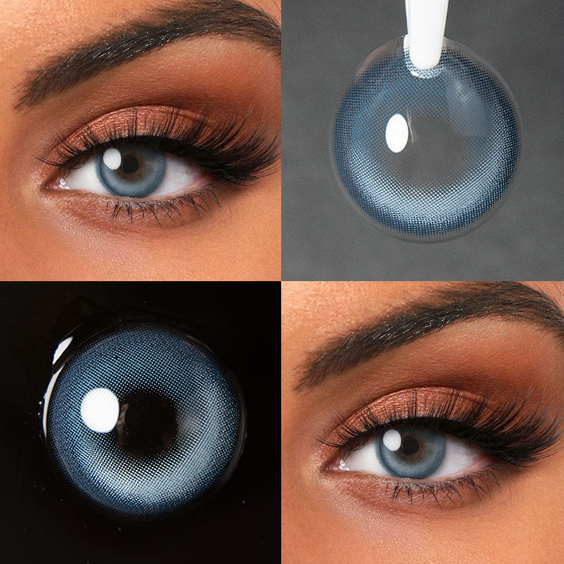 Unibling Crystal Blue Colored Contacts (Yearly)-unibling