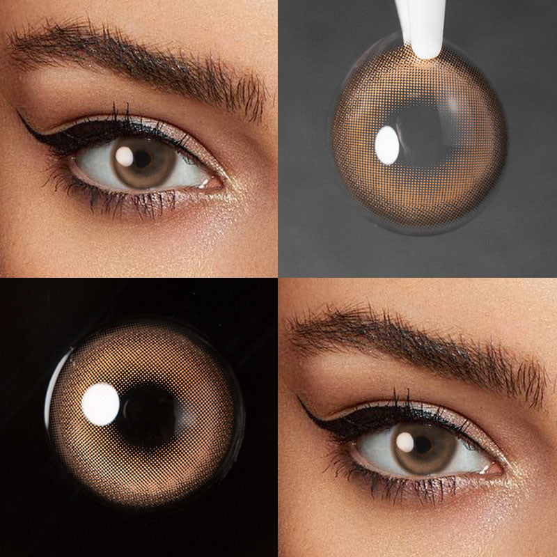 Unibling Crystal Brown Colored Contacts (Yearly)-unibling