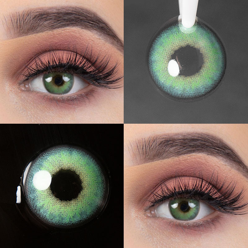 Unibling Monet Green Colored Contacts (Yearly)  Colored contacts, Contact  lenses colored, Green colored contacts