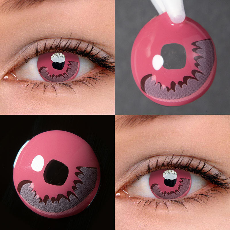 Unibling Demon Slayer Tanjiro Kamado-Pink Colored Contacts-unibling