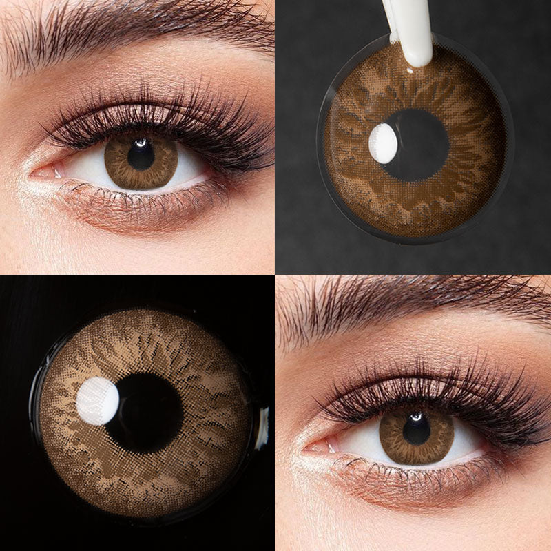 Unibling Marble Brown Colored Contacts (Yearly)-unibling