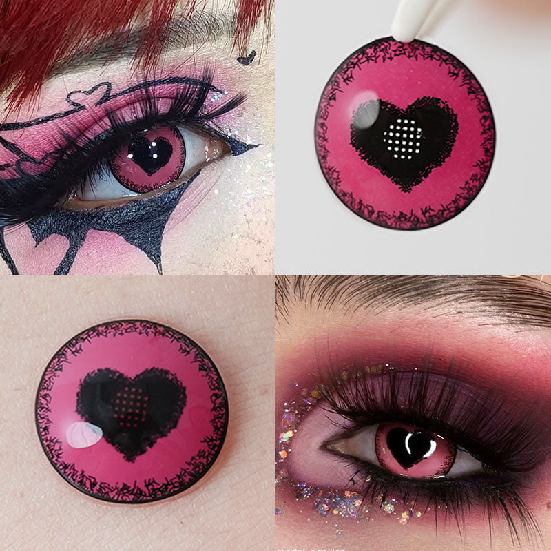 Unibling Pink Obsession Colored Contacts (Yearly)-unibling