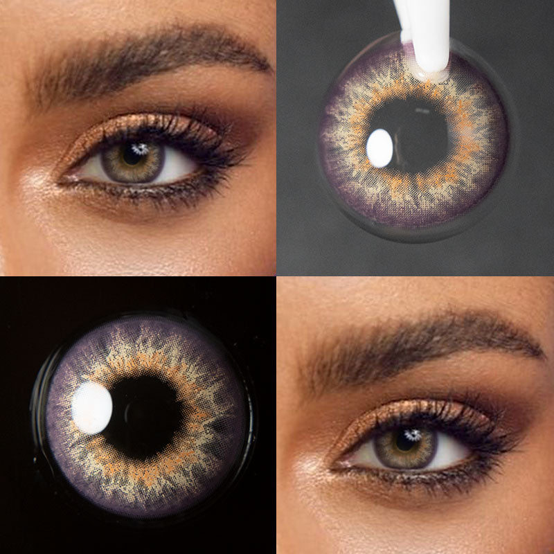 Unibling Rare Iris Purple Colored Contacts (Yearly)