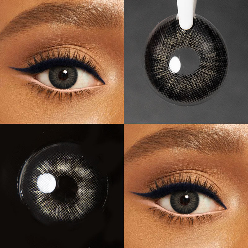 Unibling New York III Black Colored Contacts (Yearly)-unibling