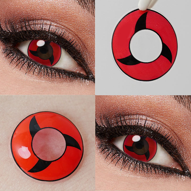 Unibling Itachi Uchiha's Mangekyo Sharingan Colored Contacts (Yearly)-unibling