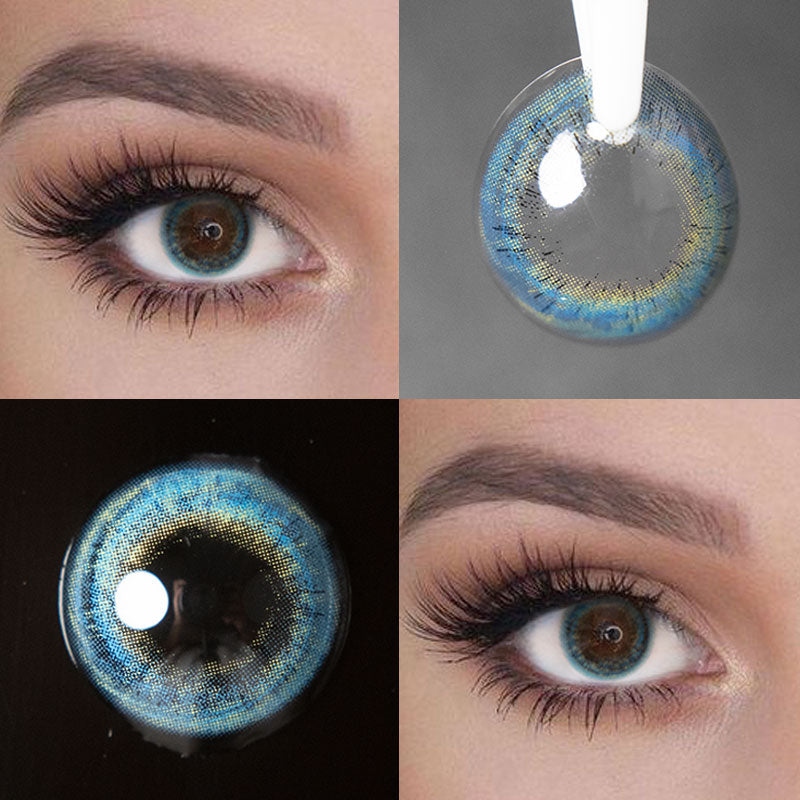 Unibling Single Malt Blue Colored Contacts (Yearly)-unibling