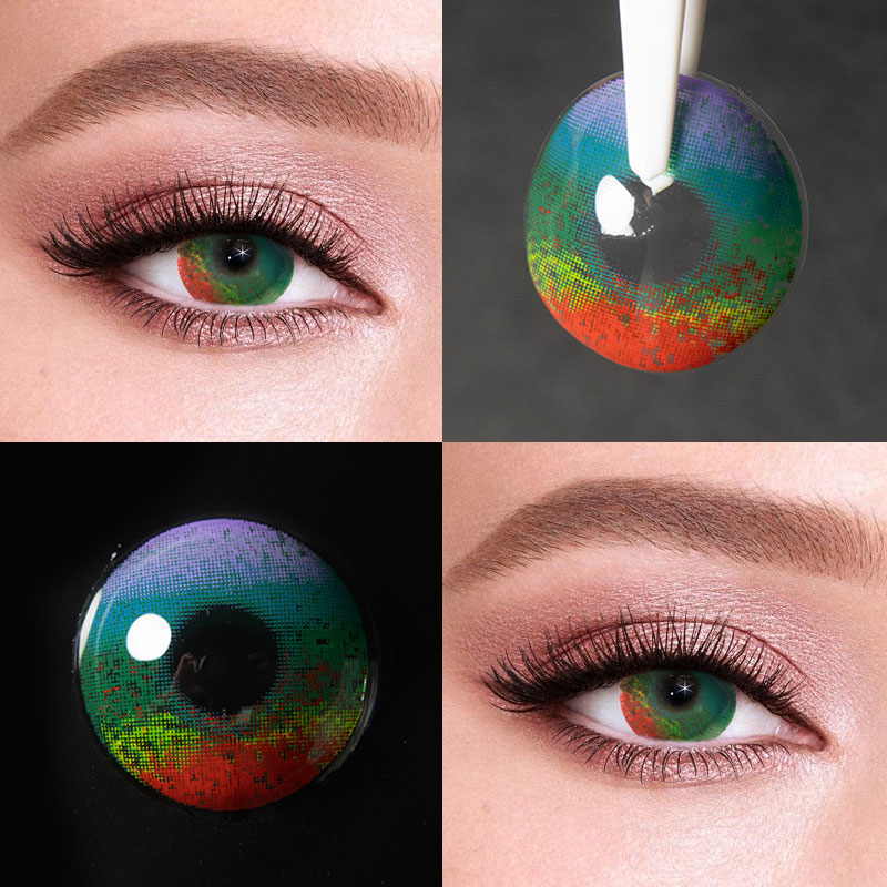 Unibling Rainbow Intoxication Colored Contacts (Yearly)