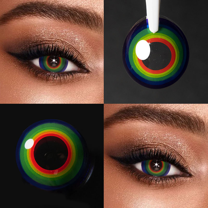 Unibling Rainbow Elation Colored Contacts (Yearly)