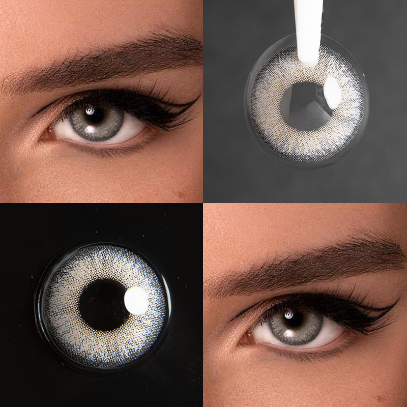 Dubai Grey Colored Contacts (Yearly)-Unibling