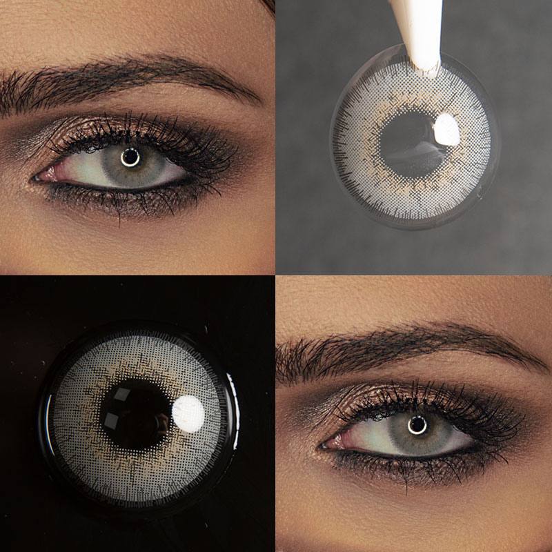 Unibling Grey Salt Lake Colored Contacts (Yearly)