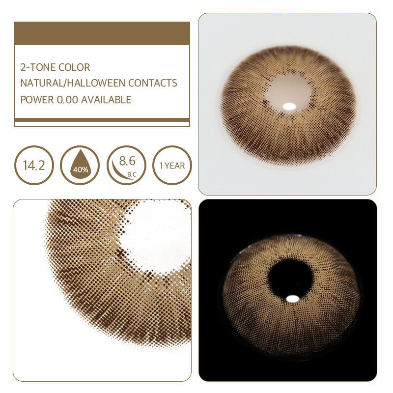 Unibling Jupiter Brown Colored Contacts (Yearly)-unibling