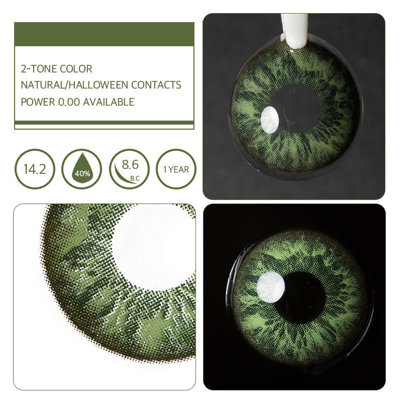 2 Tone Green Contacts