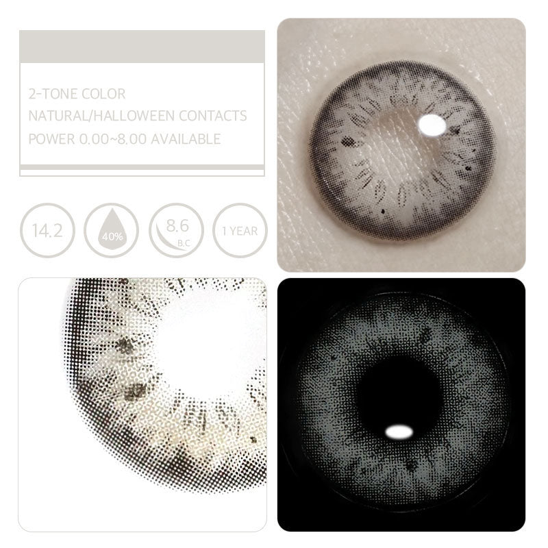 Unibling Iffy Grey Colored Contacts (Yearly)-unibling