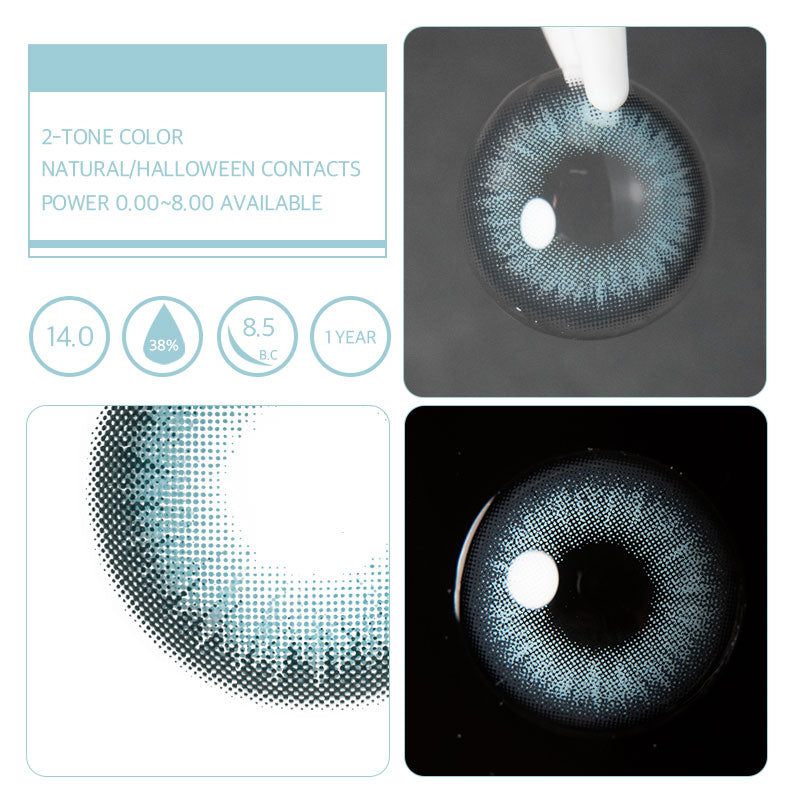 Unibling Savage Blue Colored Contacts (Yearly)-unibling