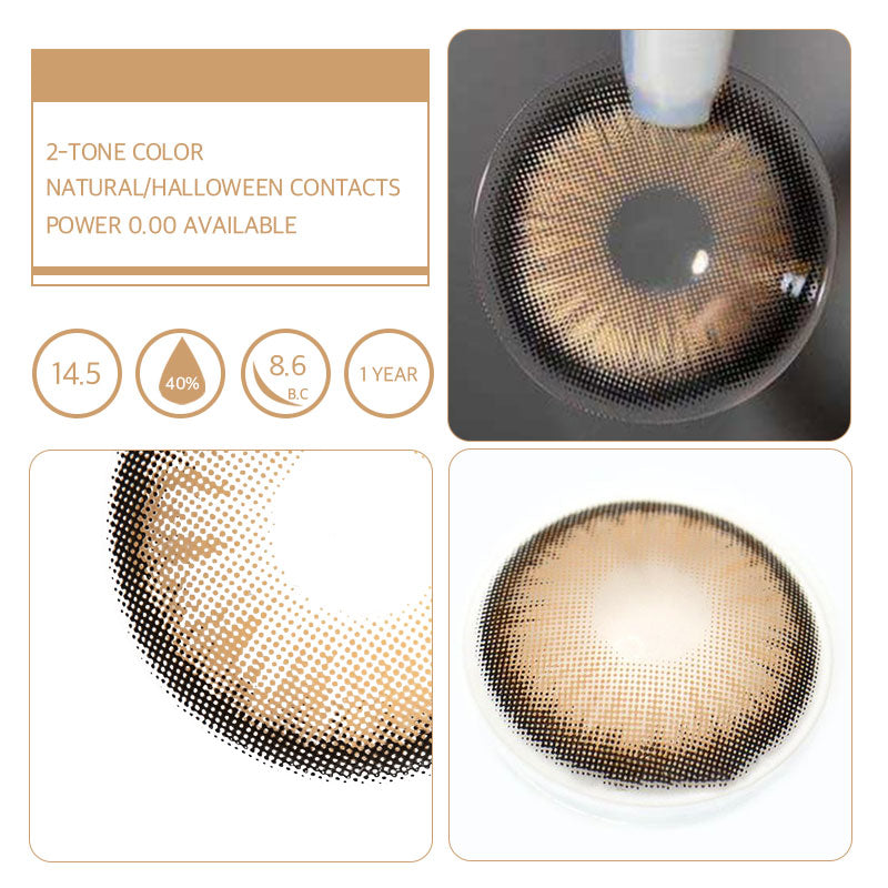Unibling Dawn Brown Colored Contacts (Yearly)-unibling