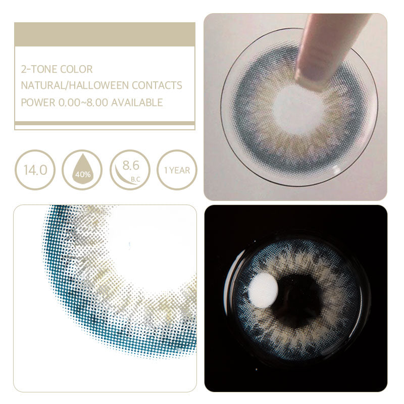 Unibling Rock Gray Colored Contacts (Yearly)-unibling