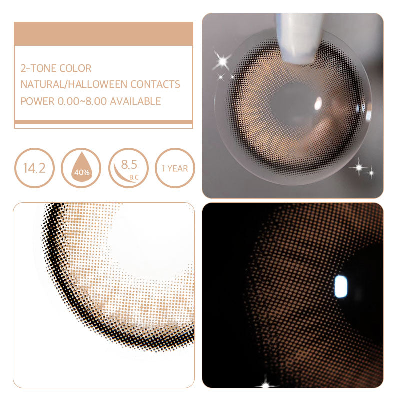 Unibling Iceland Teddy Colored Contacts (Yearly)-unibling