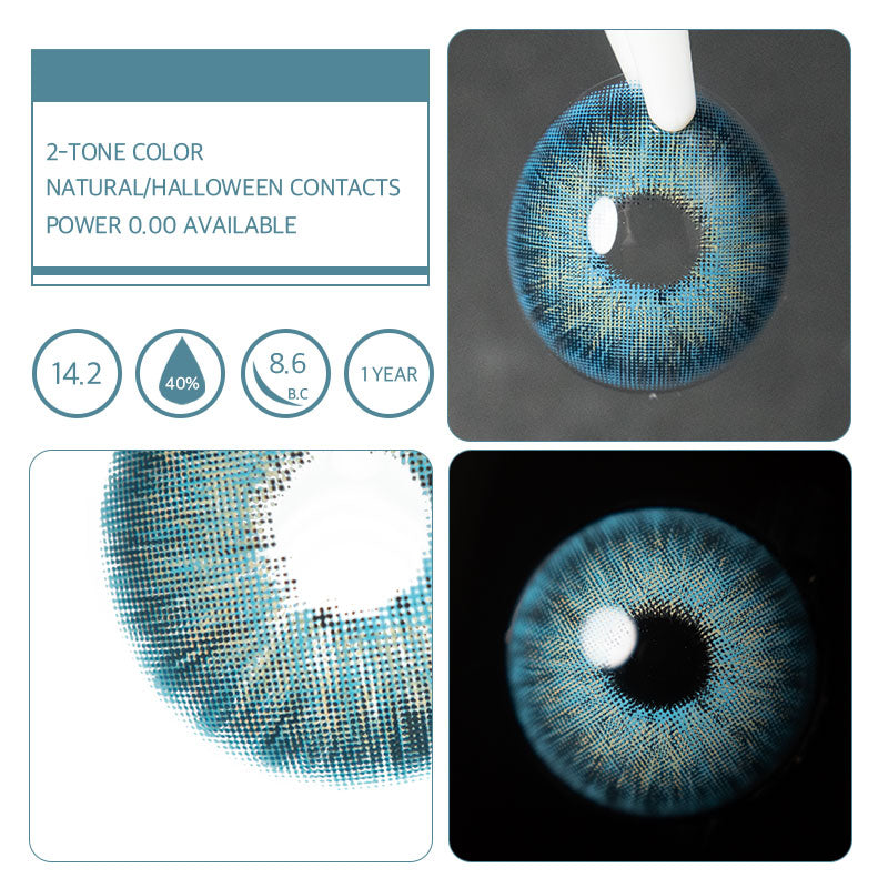 Unibling Jupiter Blue Colored Contacts (Yearly)-unibling