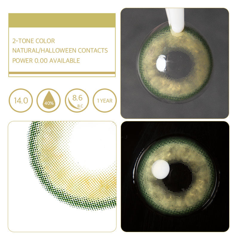 Unibling Sorayama Green Colored Contacts (Yearly)-unibling