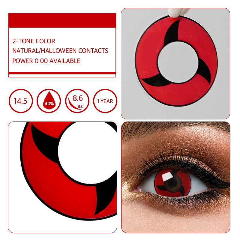 Unibling Itachi Uchiha's Mangekyo Sharingan Colored Contacts (Yearly)-unibling