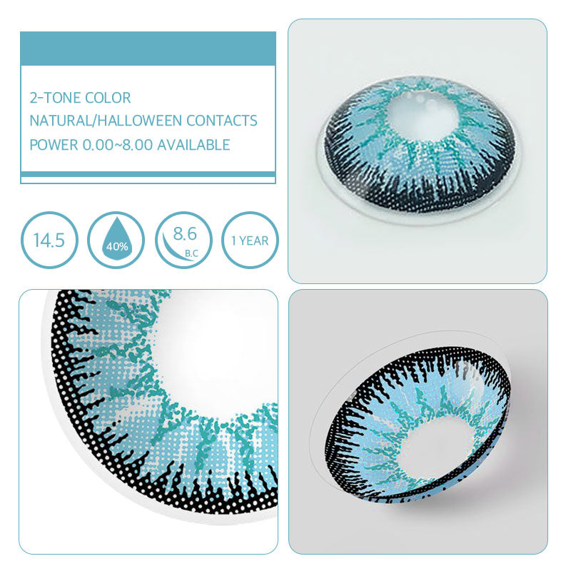 Unibling Vika Blue Colored Contacts (Yearly)-unibling