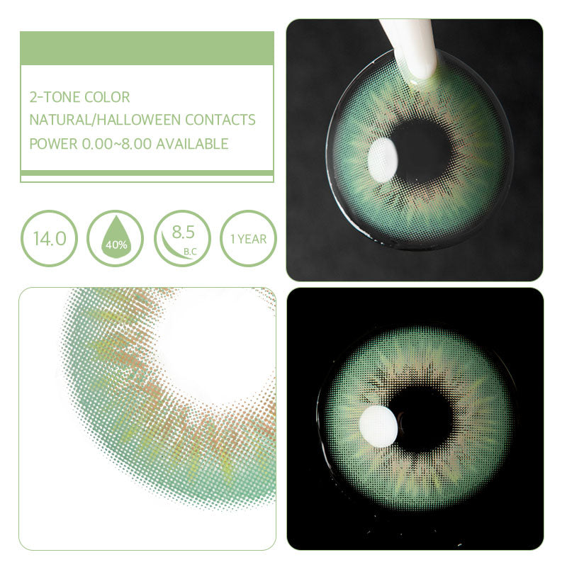 Unibling Sin Green Colored Contacts (Yearly)-unibling